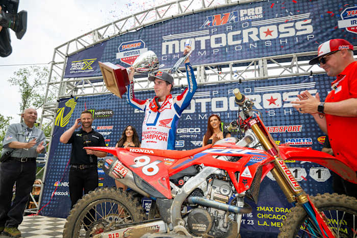 Hunter Lawrence celebrates his championship. Photo: Align Media.